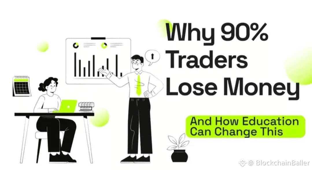 Stop...stop...stop...read carefully...Why do 90% of traders lose money? The truth no one tells you...

Most people enter the trading world with the same dream: quick money, freedom, and ease. Social media makes trading seem simple and easy—buy, sell, and profit effortlessly. But reality is quite different. This is why, even though they work hard and spend countless hours studying charts, nearly 90% of traders still lose money.

The first major reason is the lack of a real plan. Many traders enter the market without knowing where to buy, where to sell, or how to exit if they make a wrong judgment. They click the buy button simply because of hype, a tweet, or fear of missing out. Trading without a plan is like driving blindly. You might get lucky once, but sooner or later you'll crash.

Another hidden killer is emotion. Fear and greed dictate most decisions. When prices fall, traders panic and sell; when prices rise, they excitedly buy. The market is designed to test emotions, not intelligence. If you can't control your emotions, the market will control your money.

Overtrading is another often overlooked mistake. Many traders believe they must trade every day to make money. However, good trading opportunities don't come every day. Trading recklessly to stay active will slowly drain your account through losses and fees. Sometimes, the best trade is no trade at all.

Lack of risk management is one of the biggest causes of account blowouts. Many traders invest too much money in a single trade, hoping for huge profits. One wrong move can wipe out weeks or even months of hard work. Professional traders prioritize protecting their capital, then profits. Survival first, growth later.

Another harsh reality is the abuse of leverage. High leverage feels powerful, but it's extremely dangerous in the hands of inexperienced traders. Even small price fluctuations can lead to account blowouts within seconds.

Many traders also over-rely on signals and other people's trading advice. Blindly copying trades without understanding the underlying logic creates dependency. When a trade fails, they don't know why; when a trade succeeds, they still don't know why. They don't know how to replicate the success. True growth comes from learning.