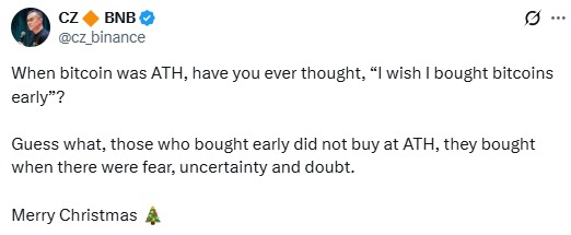 CZ解读：市场恐慌期为何是比特币最佳买入机会