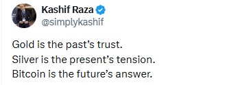随着黄金白银价格上涨和波动性加剧，为什么比特币代表着未来？