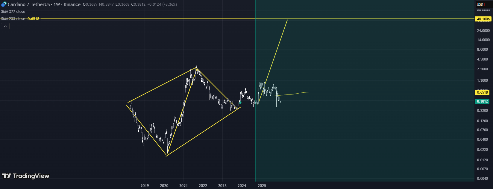 分析师称，卡尔达诺在看涨钻石底部回测后“重回正轨”。