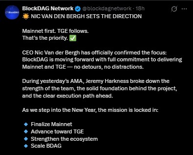 BlockDAG上市日期、主网上线时间和TGE提示：计划持续到三月？