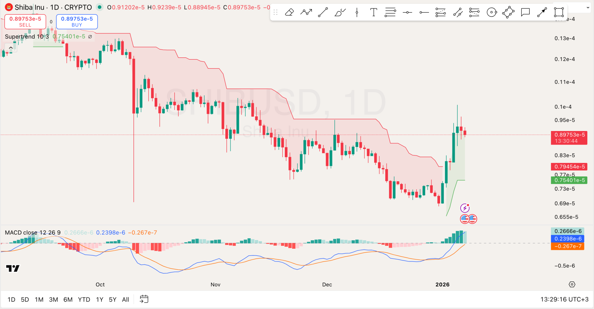 1月7日柴犬价格分析：柴犬价格触底反弹后，未来走势如何？