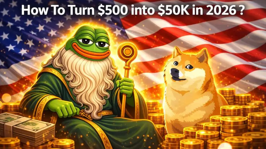 狗狗币 vs Pepeto：如何在 2026 年将 500 美元变成 5 万美元？