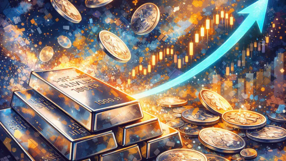 白银价格创历史新高，而黄金价格则保持稳定。