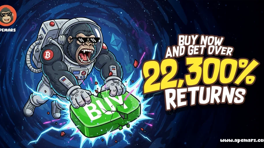 APE 突破 0.2 美元，BONK 价格飙升——APEMARS 预售上线，投资回报率高达 22,300%，是最佳加密货币投资选择