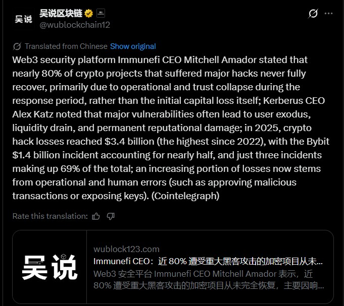 为什么加密货币黑客攻击会摧毁 80% 的项目？Immunefi CEO 解答