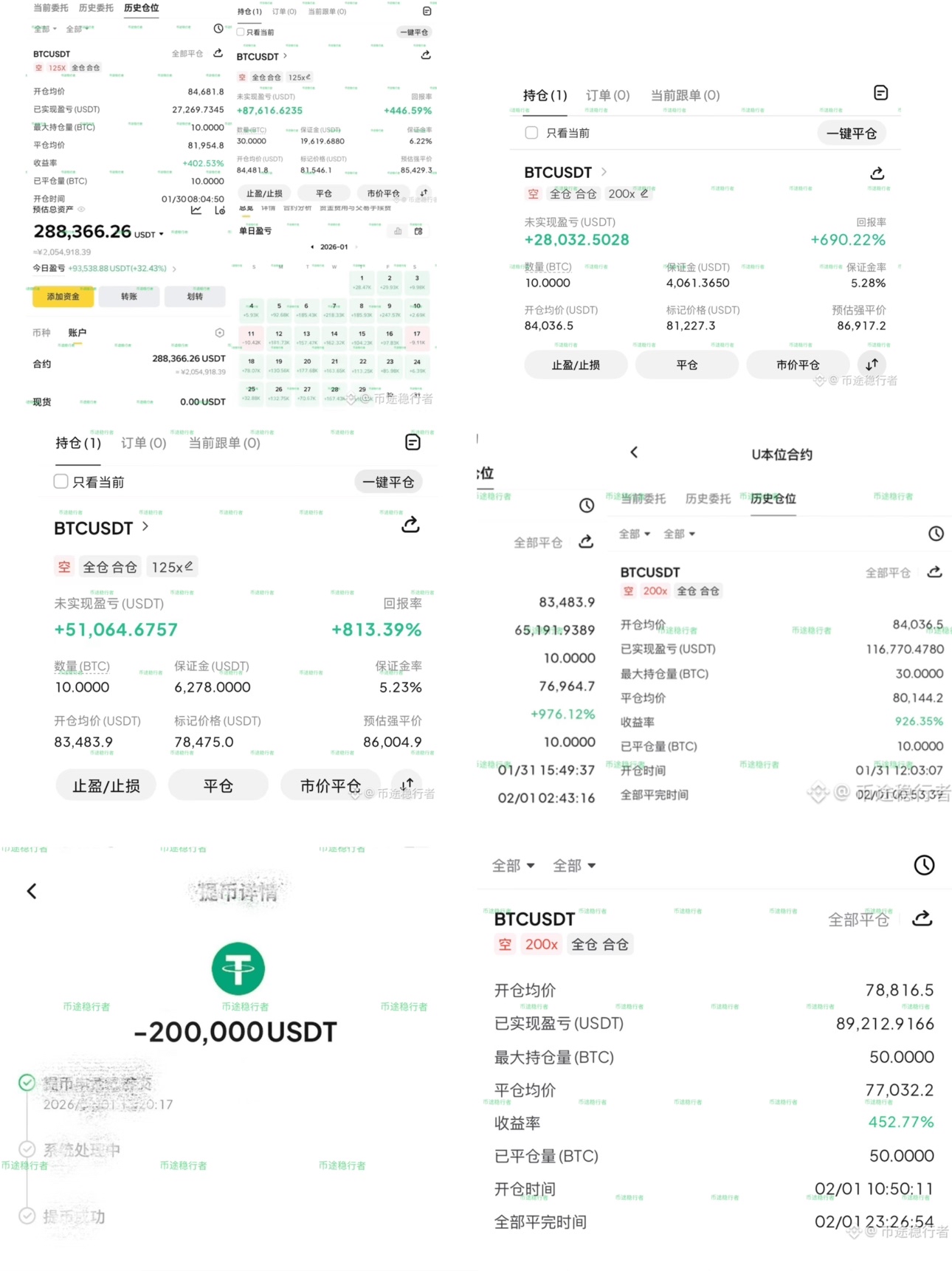 1.26-2.1周总结

本周七次公开丝路布局，除周六突发小幅黑天鹅、周五目标位稍有偏差，其余布局的方向与目标点位均精准契合；周五周六的行情波动下，经实时策略调整，也均顺利盈利离场。所有操作从无马后炮，全程战绩可追溯、可验证。

一时的盈利从非终点，长期的稳赚方为核心。市场乾坤未定，当下从非定局，唯有笑到最后的，才是真正的赢家。
