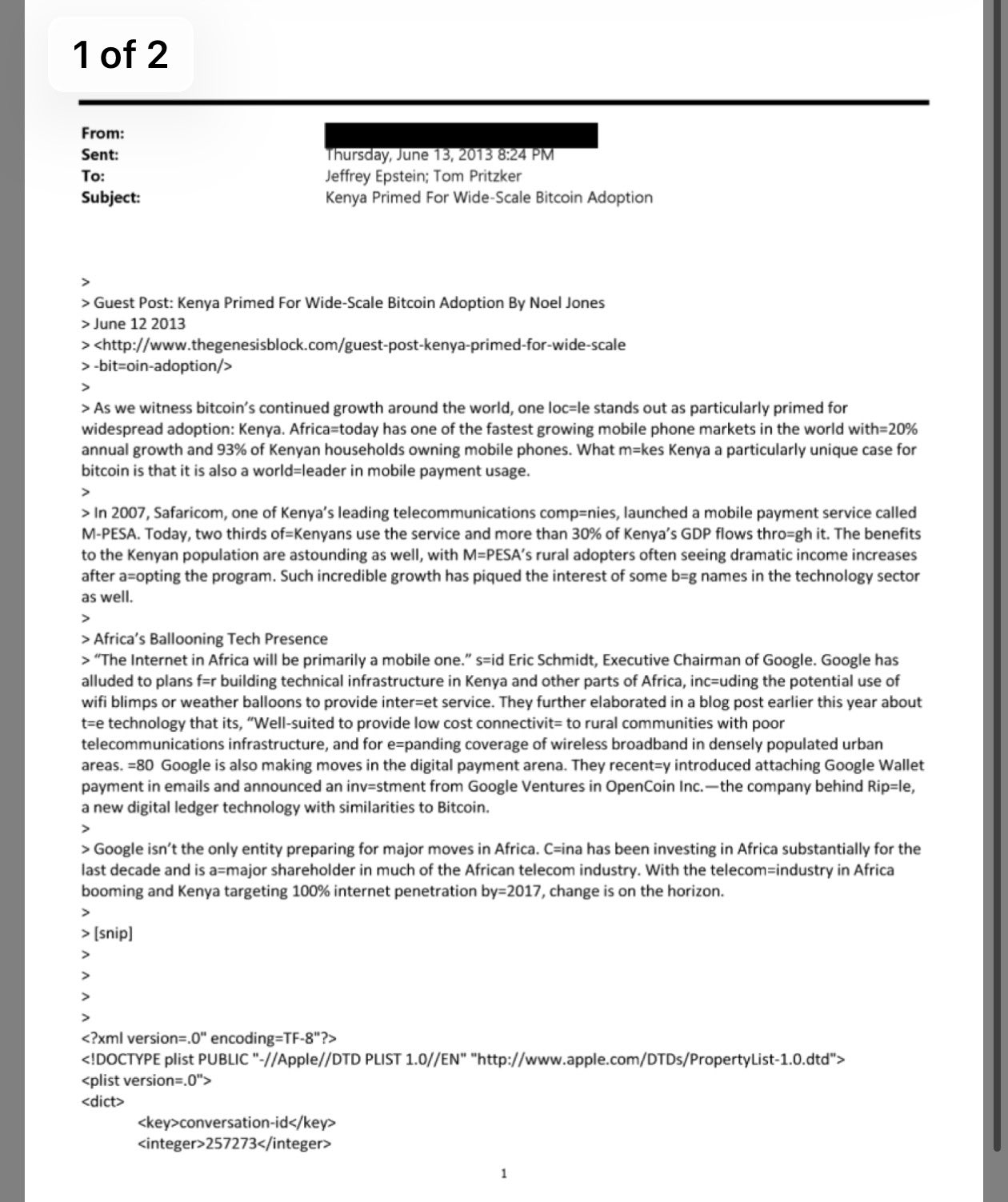 Epstein email spotlights Google Investment in Ripple