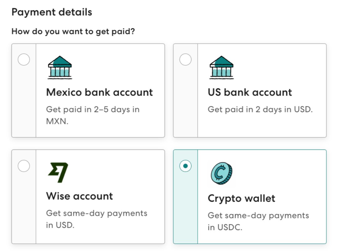 Breaking news: @GustoHQ now supports USDC on Solana.

Use stablecoins to pay contractors on the same day in any country.