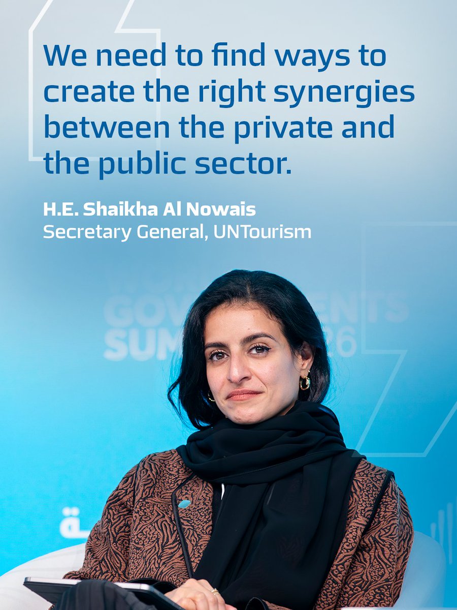在 2026 年世界政府峰会上，联合国旅游组织秘书长谢赫·阿尔·诺瓦伊斯阁下强调了加强公共部门和私营部门之间合作对于推进旅游业发展的重要性。