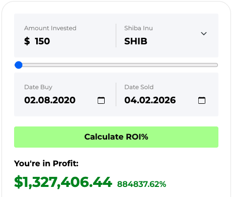 SHIB ROI calculator