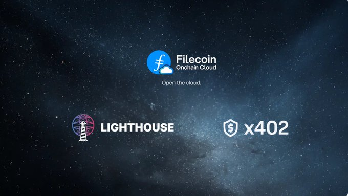 🧵Lighthouse February 2026 Update

Summary: Lighthouse released SDK v0.4.4, adding support for CAR file uploads to IPFS/IPLD DAGs.

This update also covers persistent storage for AI agent memory, USDC-based x402 pay-as-you-go uploads, and Turby tokens.

1/ Agent Memory

@LighthouseWeb3 shared its February update, focusing on persistent storage for AI systems.

Many agents rely on ephemeral memory layers and centralized services that reset data.

Lighthouse proposes an encrypted storage scheme that allows agents to retain data, records, and historical information.

2/ SDK Update

SDK v0.4.4 adds support for CAR files.

Developers can upload complete content-addressed DAGs without unpacking or dataset processing.

This version supports IPFS and IPLD workflows used in AI data pipelines and includes upload progress tracking.

3/ Storage Model

Lighthouse discussed the limitations of vector memory and temporary contexts used in many AI systems.

At the heart of the proposal is persistent storage, which keeps agent data secure while performing different tasks, ensuring encryption and user ownership of stored information.

4/ Payments

@Filecoin mentioned Lighthouse's work on x402 uploads.

After a request returns a 402 response, the client pays with USDC using the base currency, then retryes with the transaction hash and receives the CID.

Lighthouse also enabled the Turbo Mint.