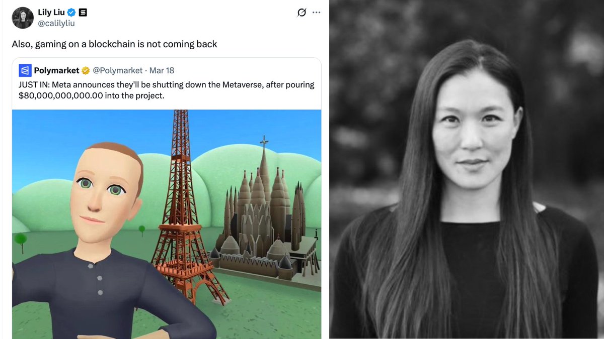 Breaking news: SOLANA Foundation Chairman @calilyliu stated that "blockchain games will not return."