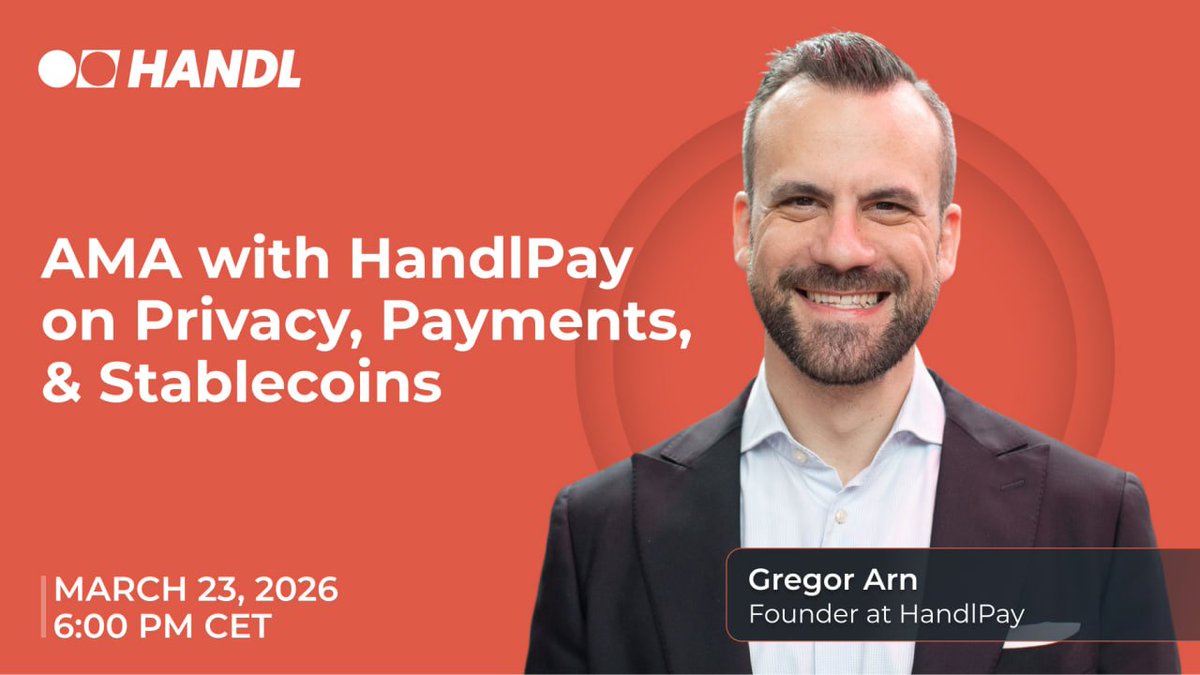 What if your social media username could be used as your payment account? Join us online Q&A with @HandlPay on March 23rd to explore how social identity can facilitate cross-chain cryptocurrency and stablecoin payments.

🕜 6:00 PM CET

[Sponsored by @HandlPay]