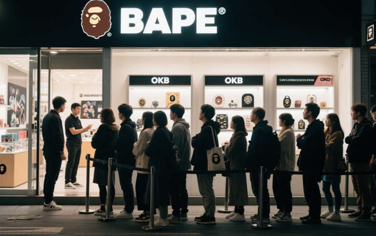 OKB联名潮牌BAPE！蹭热点也能涨？