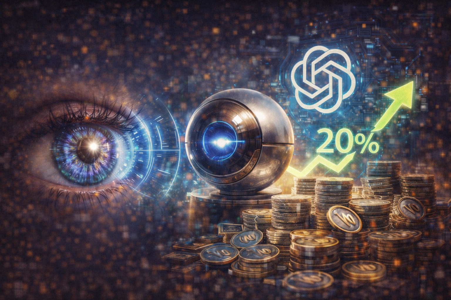 WLD暴涨20%，虹膜扫描成OpenAI信任救星？