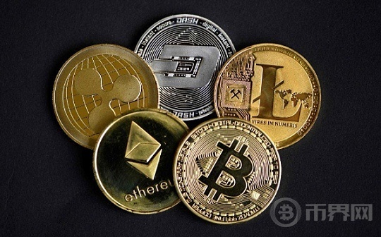 比特币（BTC）涨跌互现  ETH、XRP、DOGE 价格下跌图标