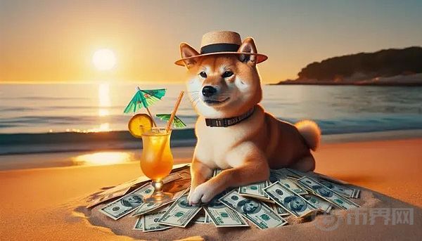 柴犬海灘